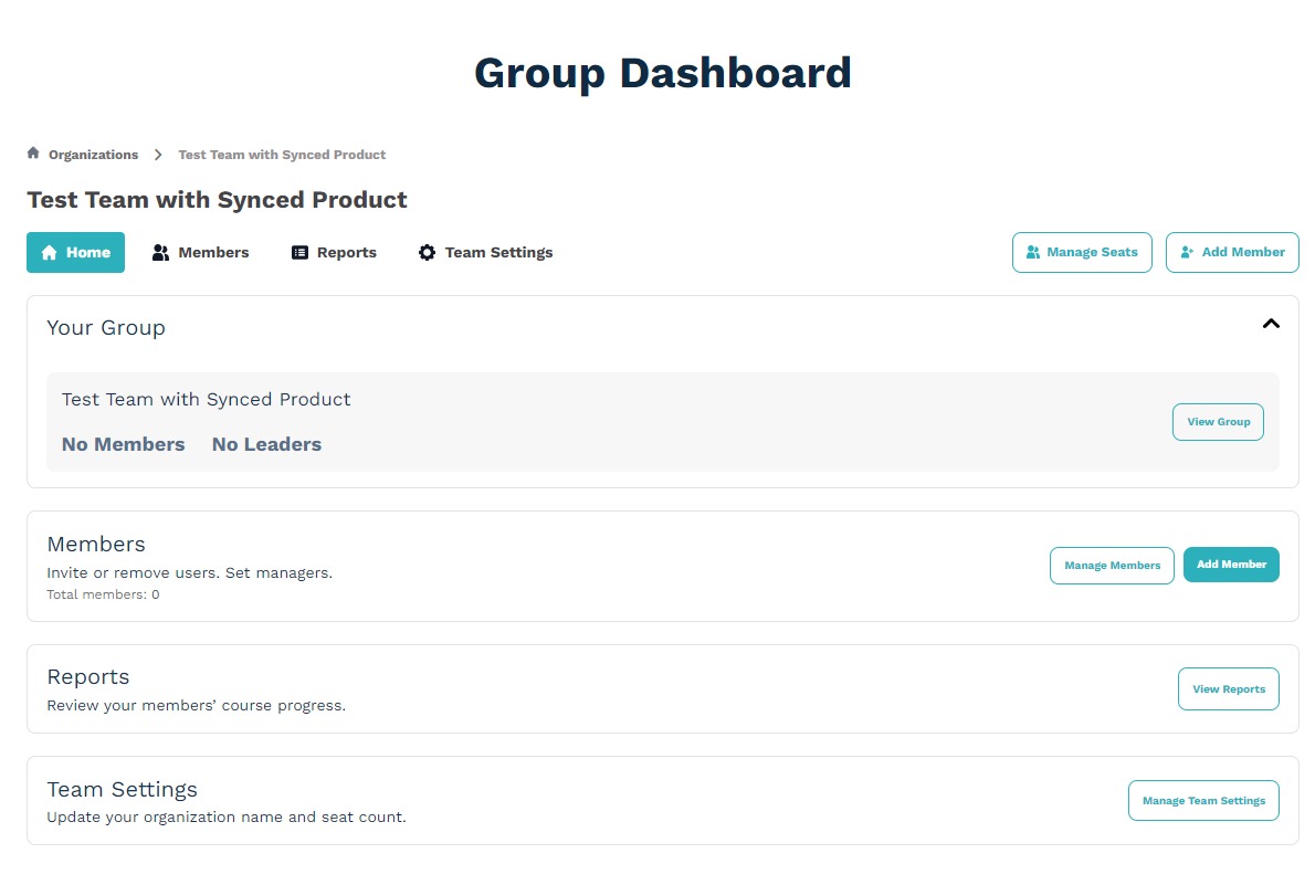 Group Dashboard